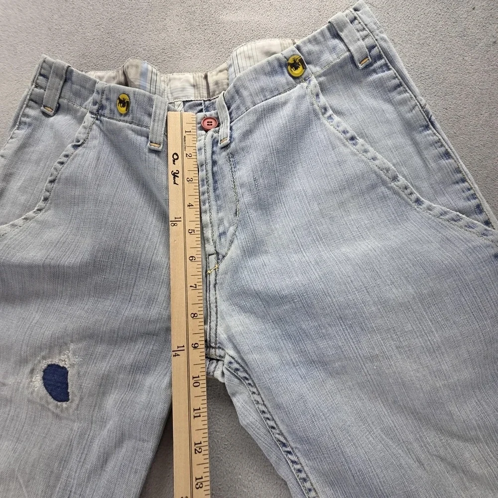 VTG Levis Engineered Jeans Blue Flap Pocket Two Horse Altered Hem Fits‎ 31x28